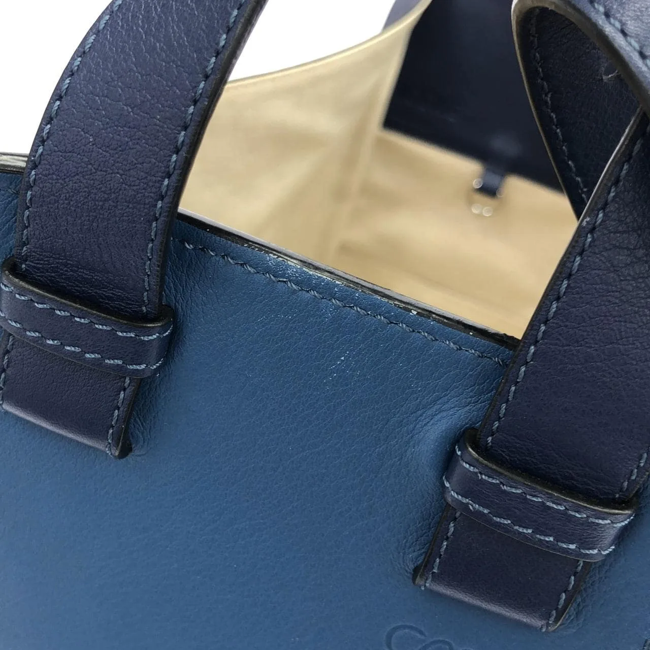 LOEWE Hammock 387 30VT38 Shoulder Silver Rank A - Thumbnail 8