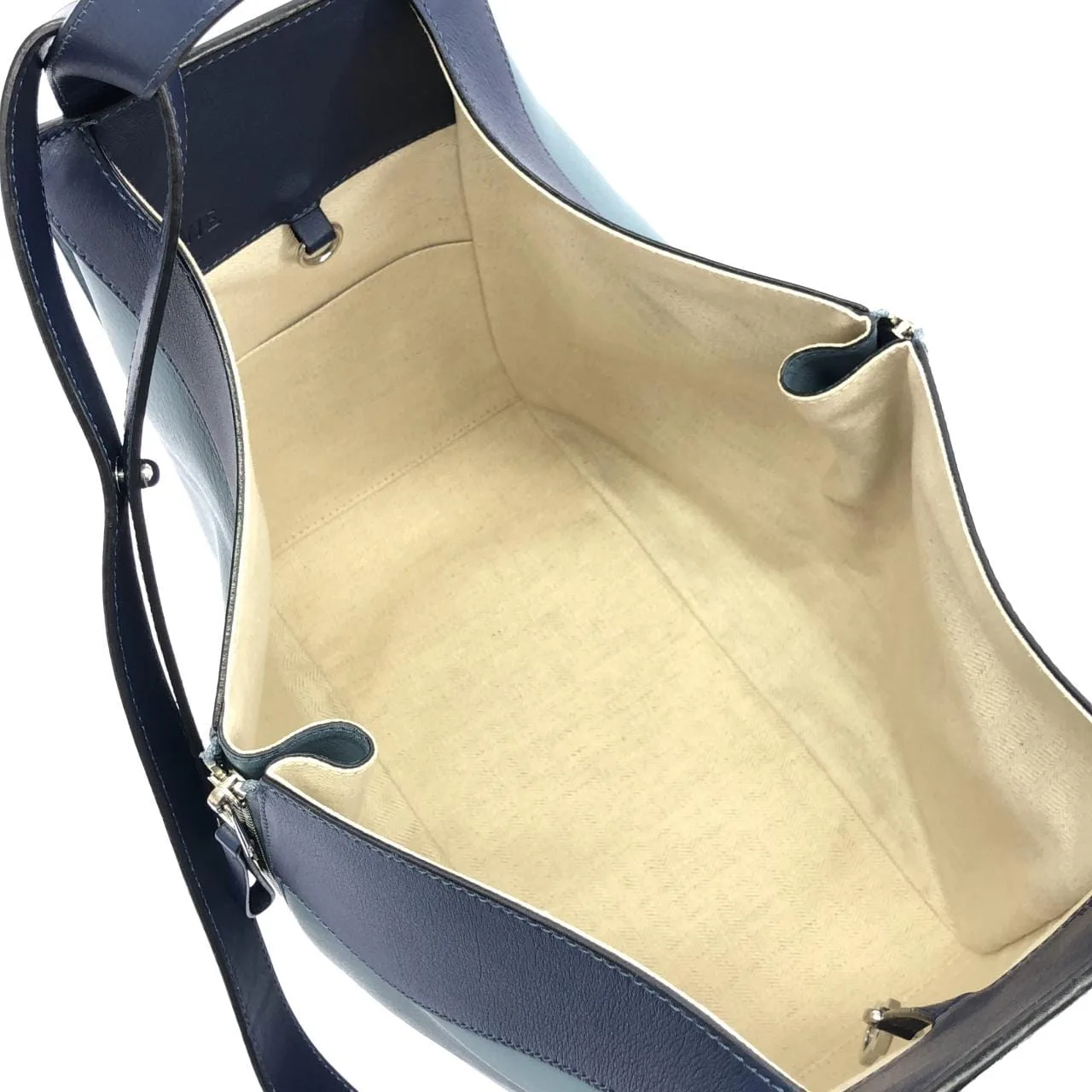 LOEWE Hammock 387 30VT38 Shoulder Silver Rank A - Thumbnail 10