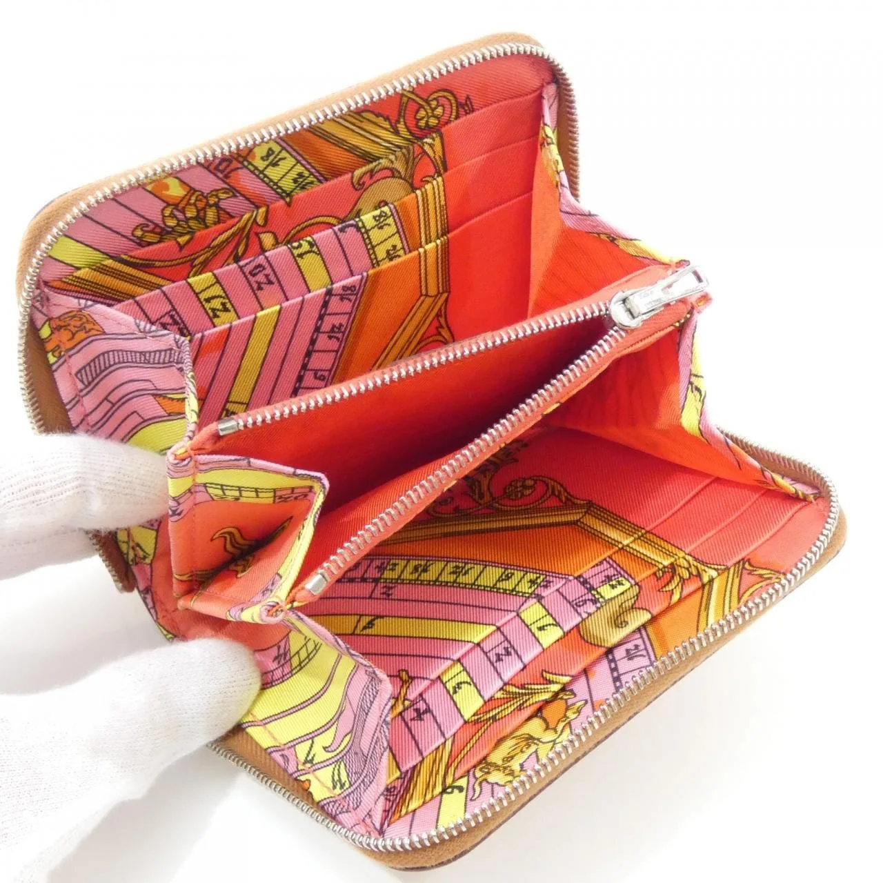 HERMES 064959CK Wallet Epsom Cognac Epsom 皮 中古品A - 縮圖 4