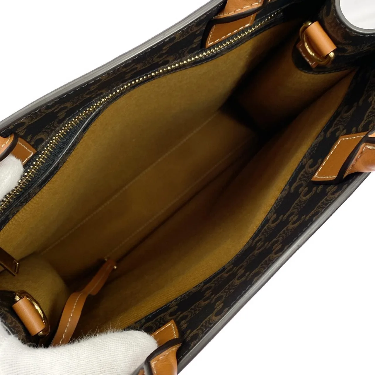 CELINE Cabas 191542BZK Handbag Canvas Black Canvas Rank A - Thumbnail 6