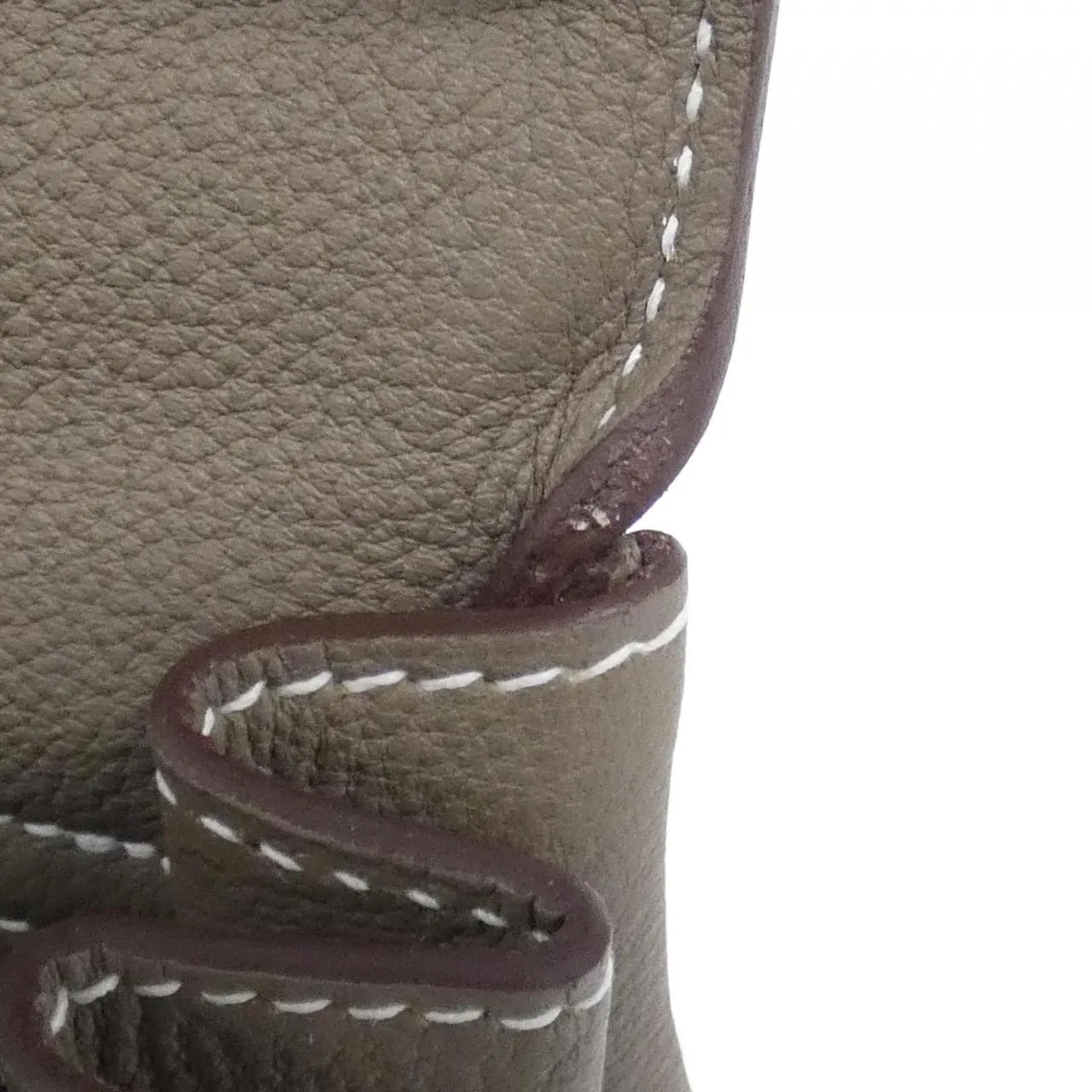 HERMES Kelly 044624CK Handbag Togo Etoupe Togo Leather Rank A - Thumbnail 9