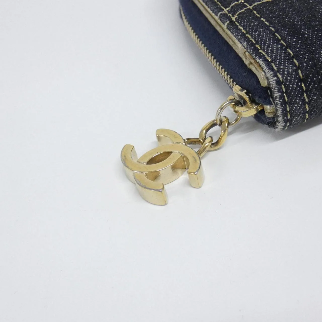 CHANEL 31990 Wallet Denim Blue Denim Rank B - Thumbnail 5