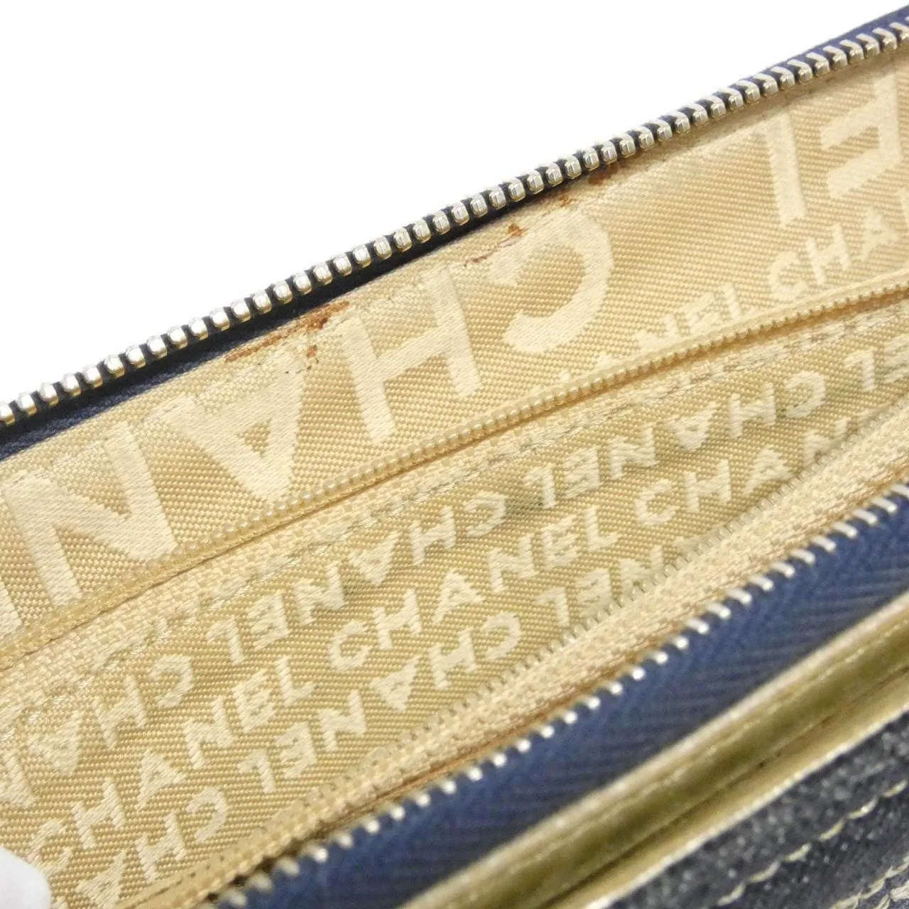 CHANEL 31990 Wallet Denim Blue Denim Rank B - Thumbnail 9