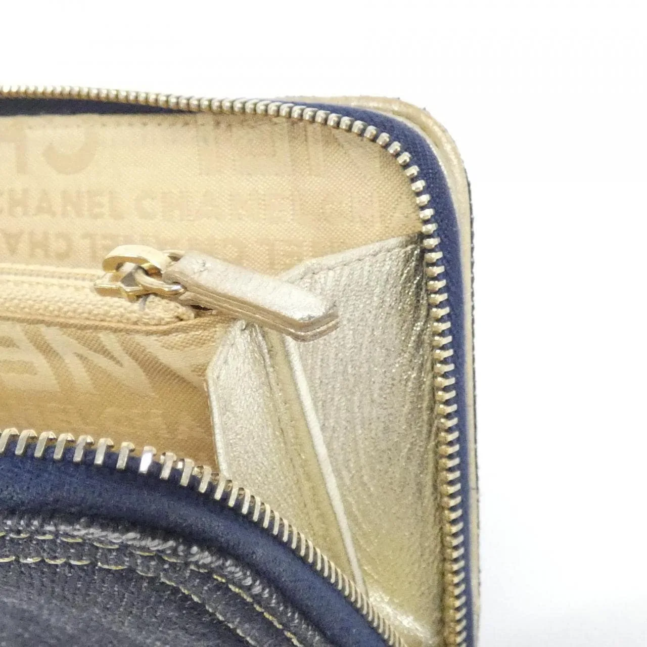 CHANEL 31990 Wallet Denim Blue Denim Rank B - Thumbnail 10