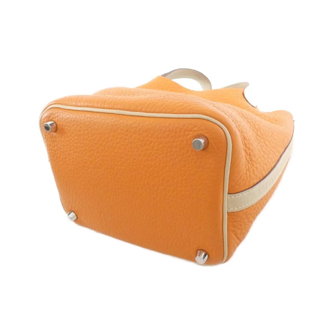 HERMES Handbag Clemence Black Clemence Leather - Thumbnail 2