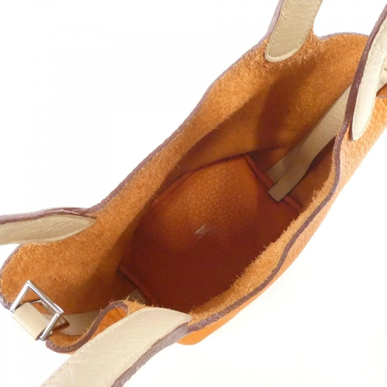 HERMES Handbag Clemence Black Clemence Leather - Thumbnail 8