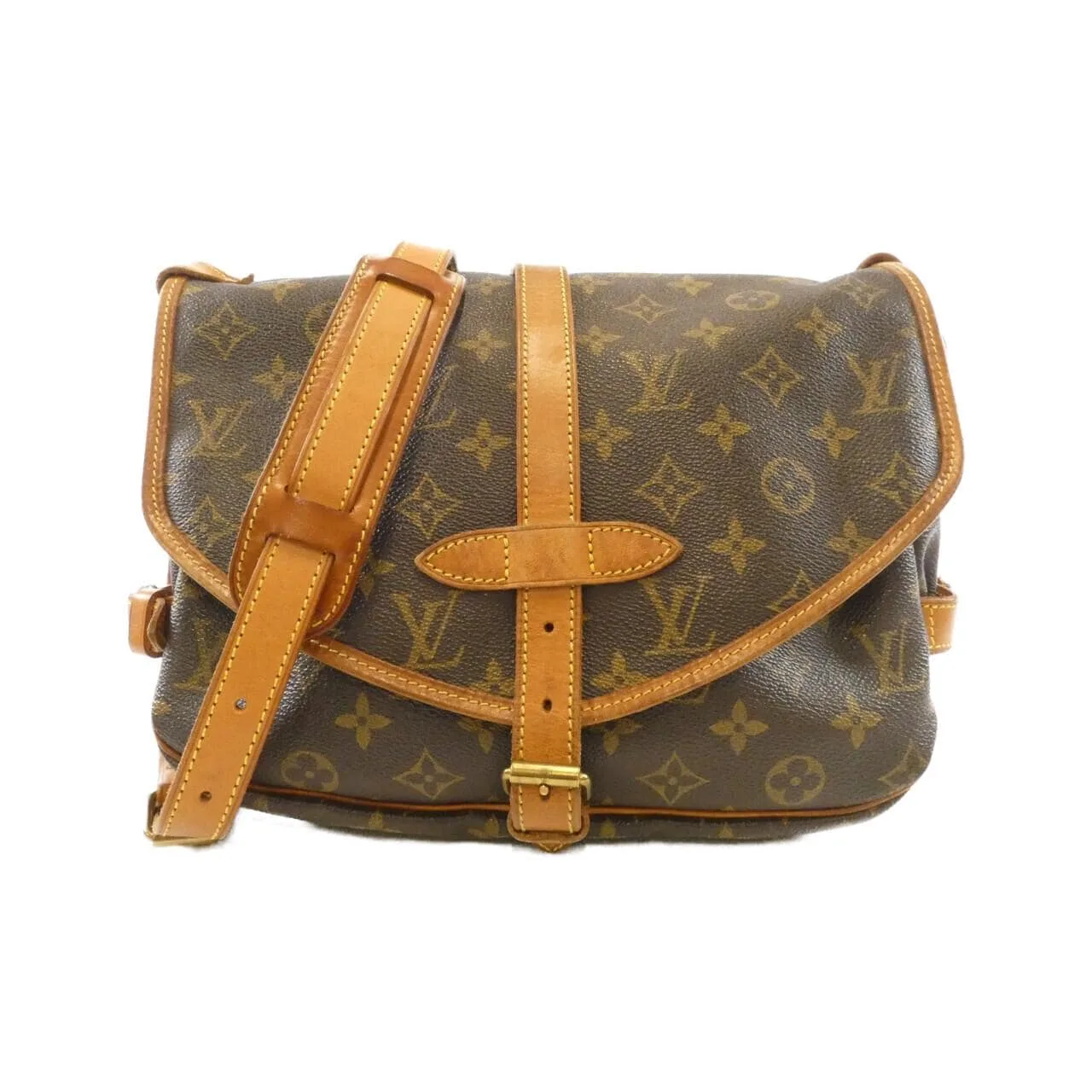 LOUIS VUITTON Saumur M42256 Shoulder Monogram