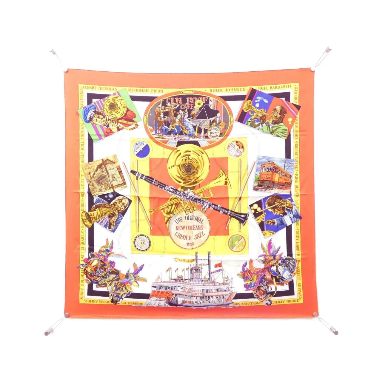 HERMES Scarf Rouge