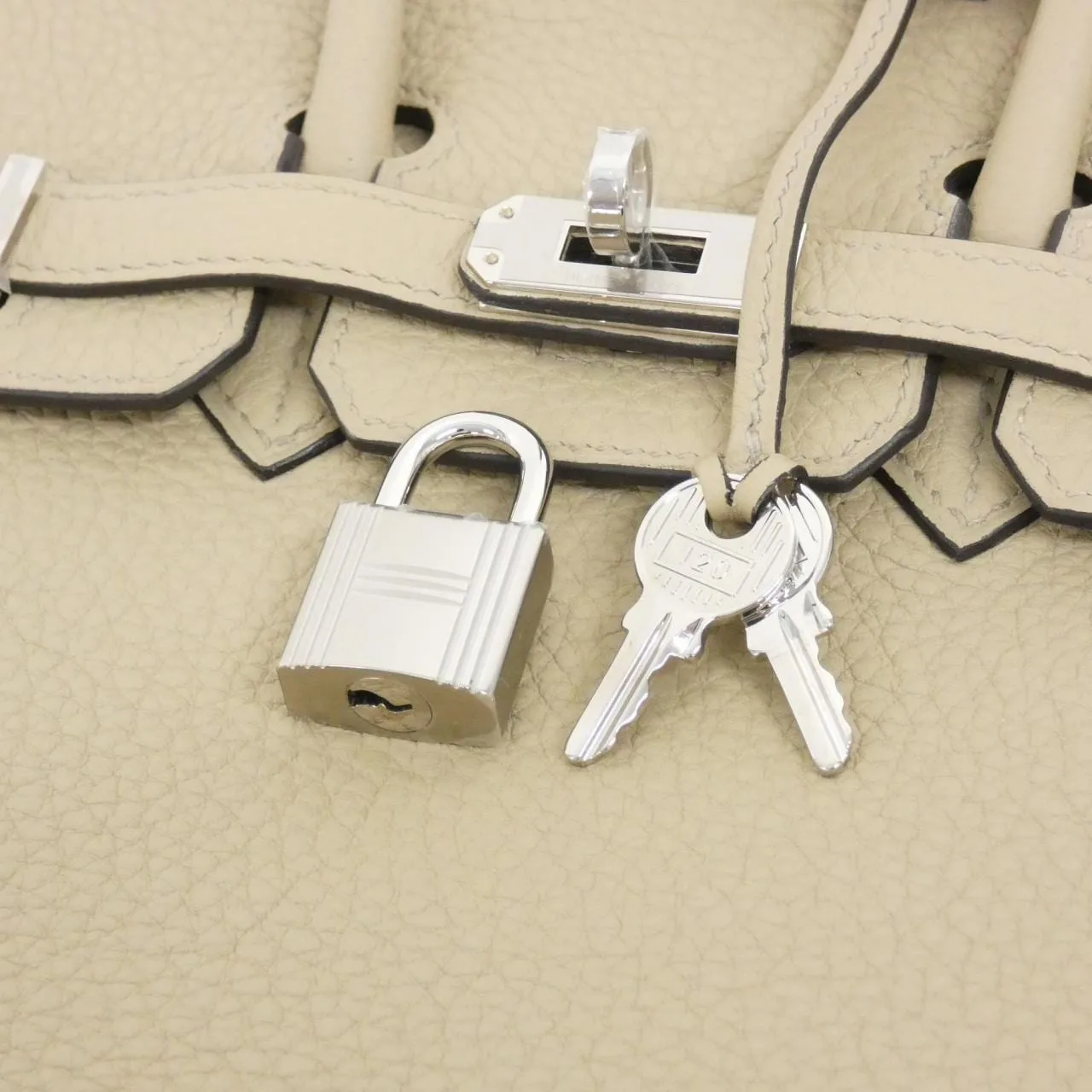 HERMES Birkin 041344CK Handbag Togo Togo Leather Unused - Thumbnail 4