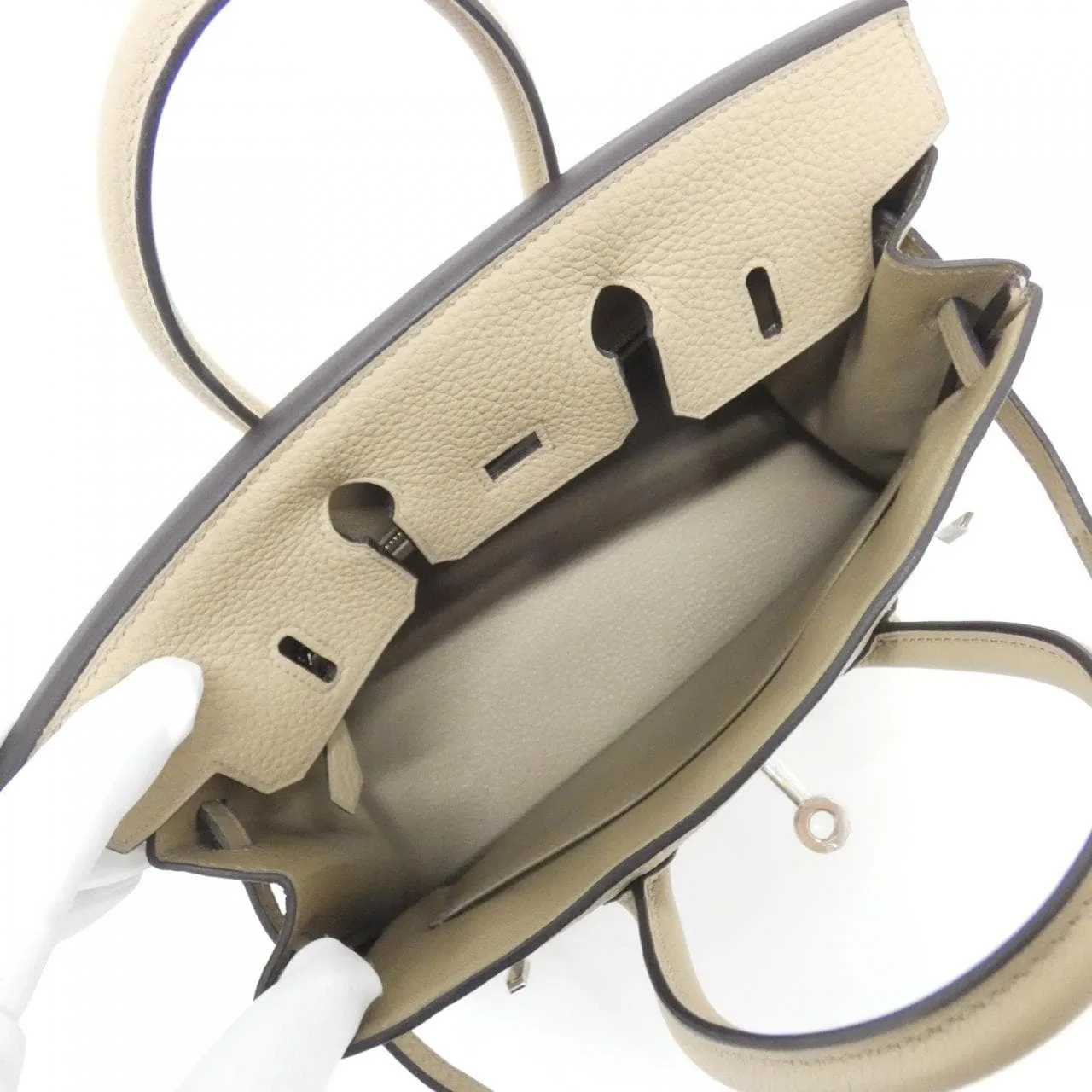 HERMES Birkin 041344CK Handbag Togo Togo Leather Unused - Thumbnail 6