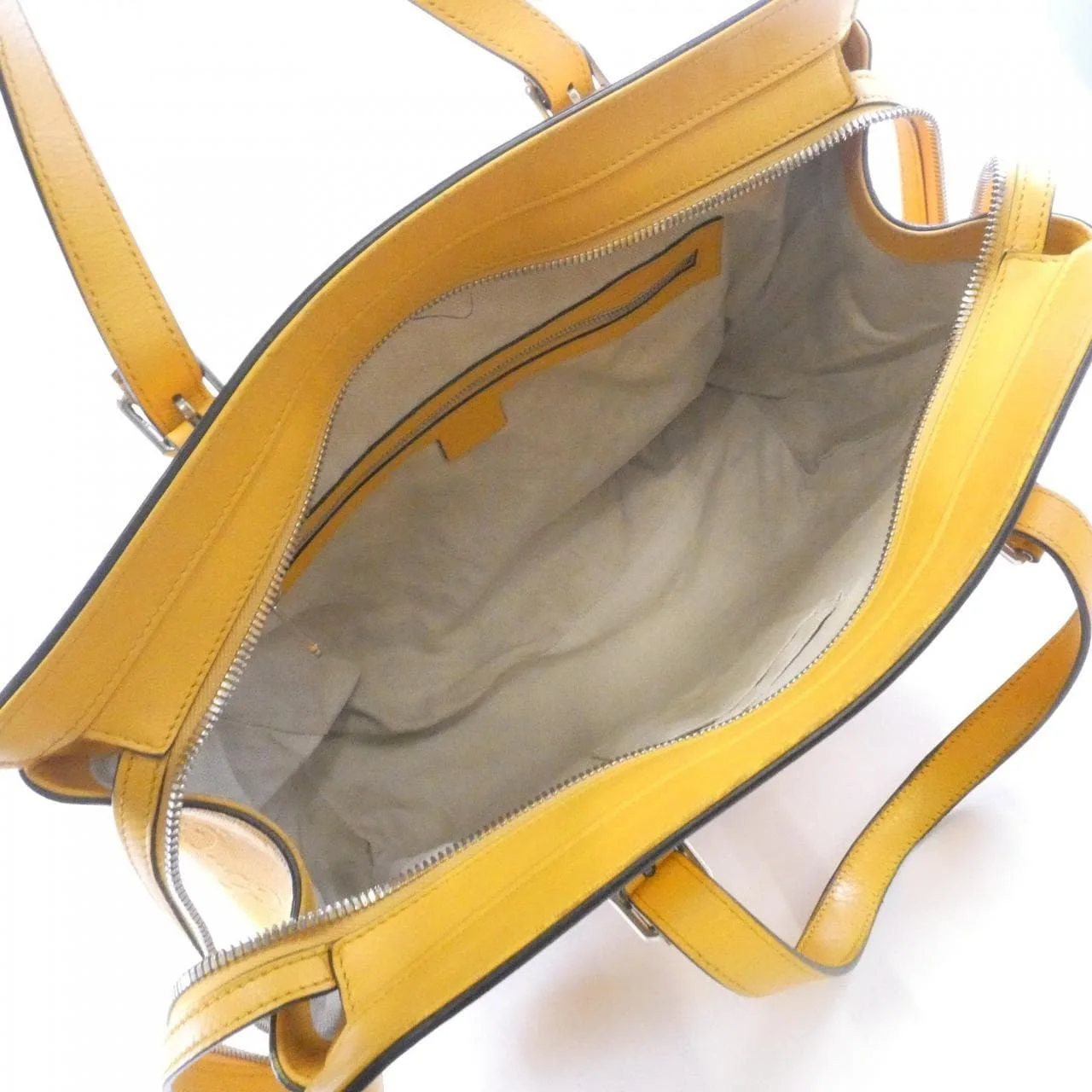 GUCCI Horsebit 1955 625774 Handbag Leather Yellow Leather Rank B - Thumbnail 8