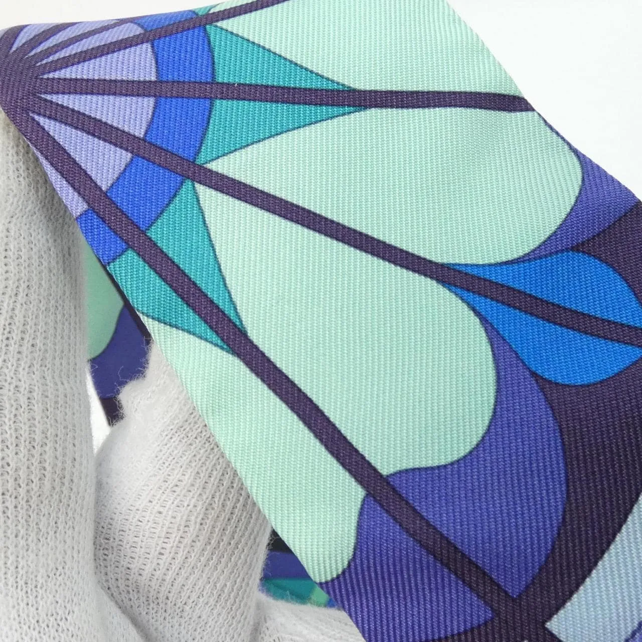 HERMES 062969S Scarf Blue Rank A - Thumbnail 3