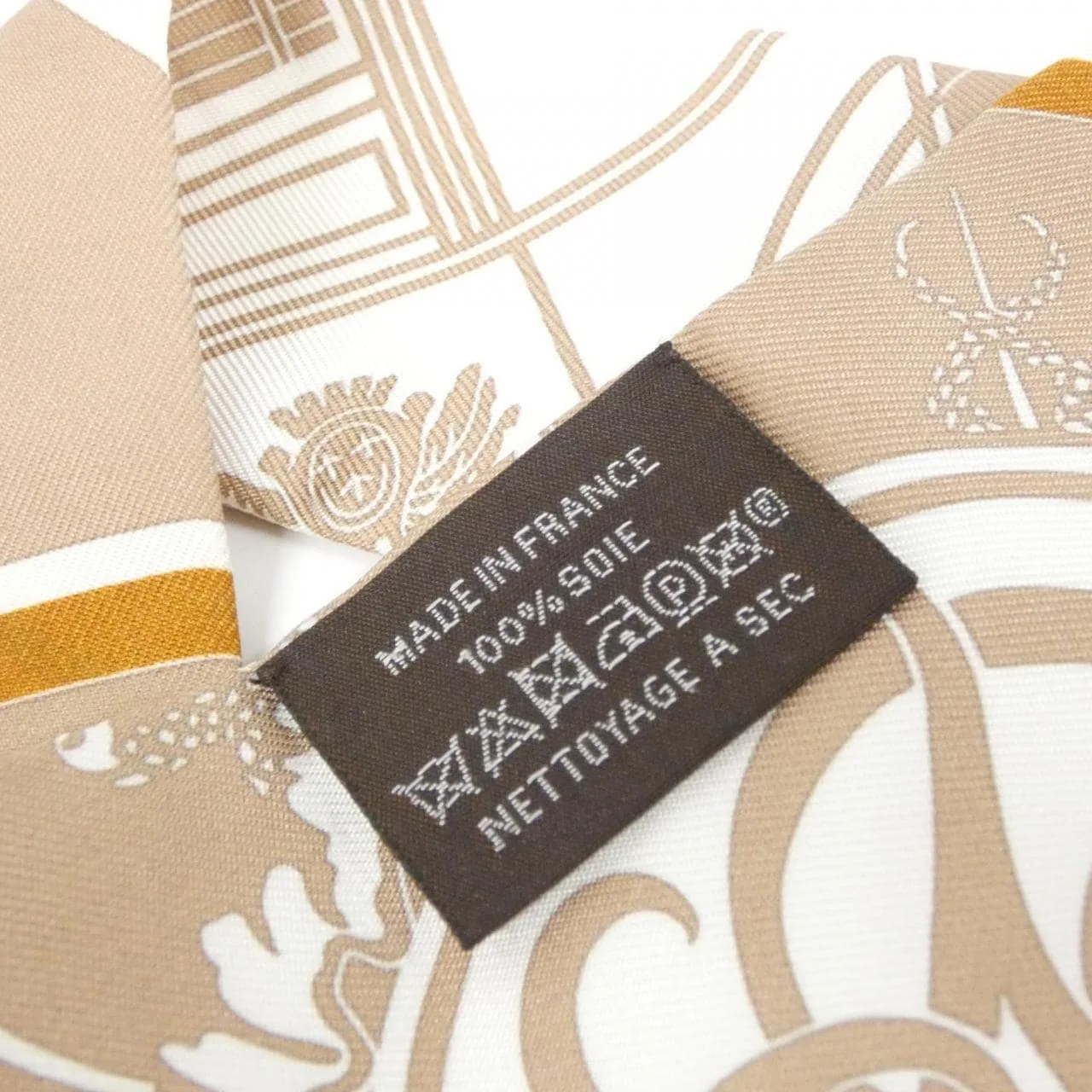 HERMES 063791S Scarf White Rank A - Thumbnail 4