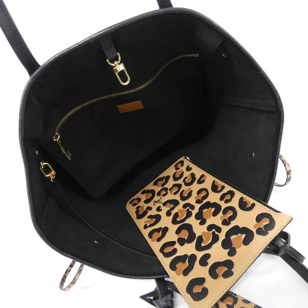 LOUIS VUITTON Neverfull M45856 Tote Monogram Black Monogram - Thumbnail 7