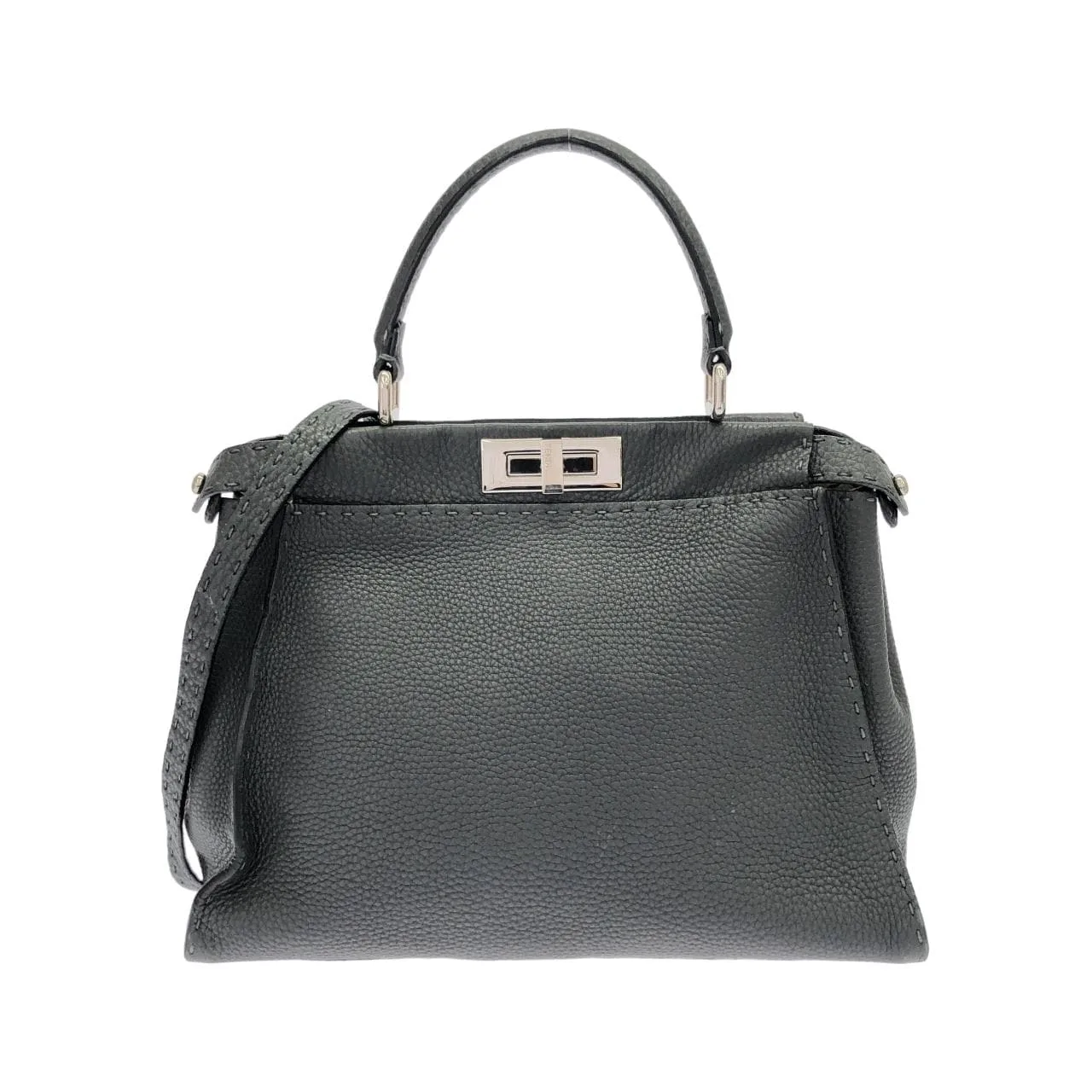 FENDI Peekaboo 8BN226 Q0J Handbag Black
