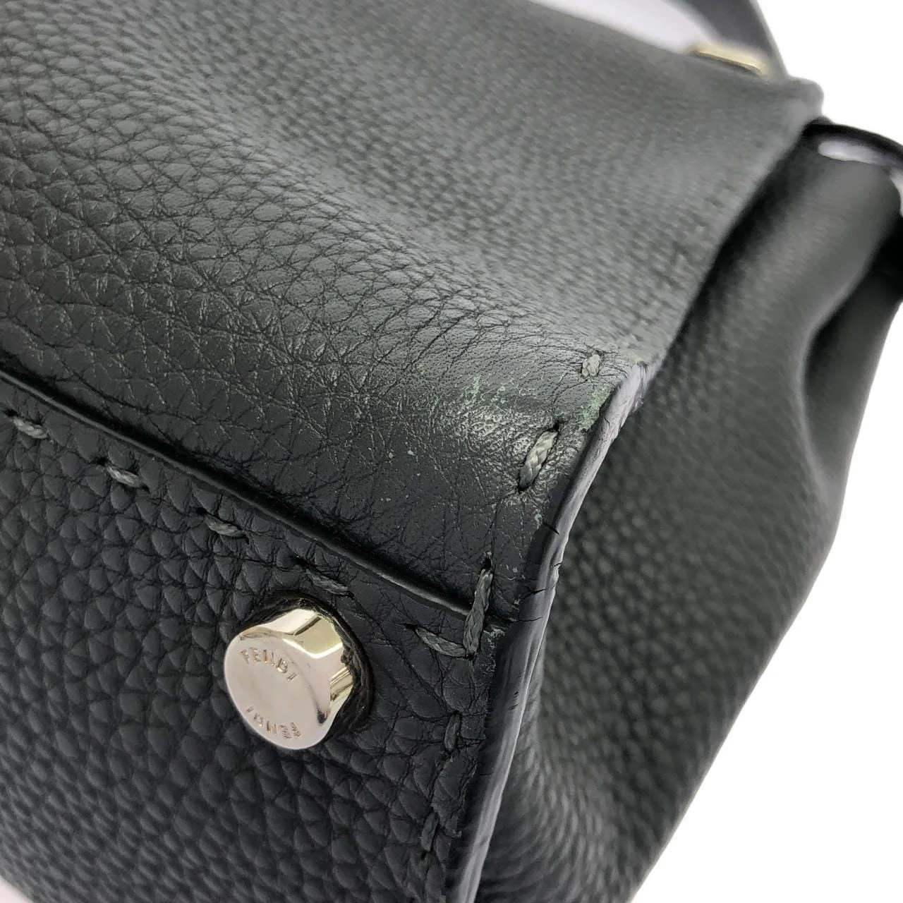 FENDI Peekaboo 8BN226 Q0J Handbag Black Rank B - Thumbnail 2