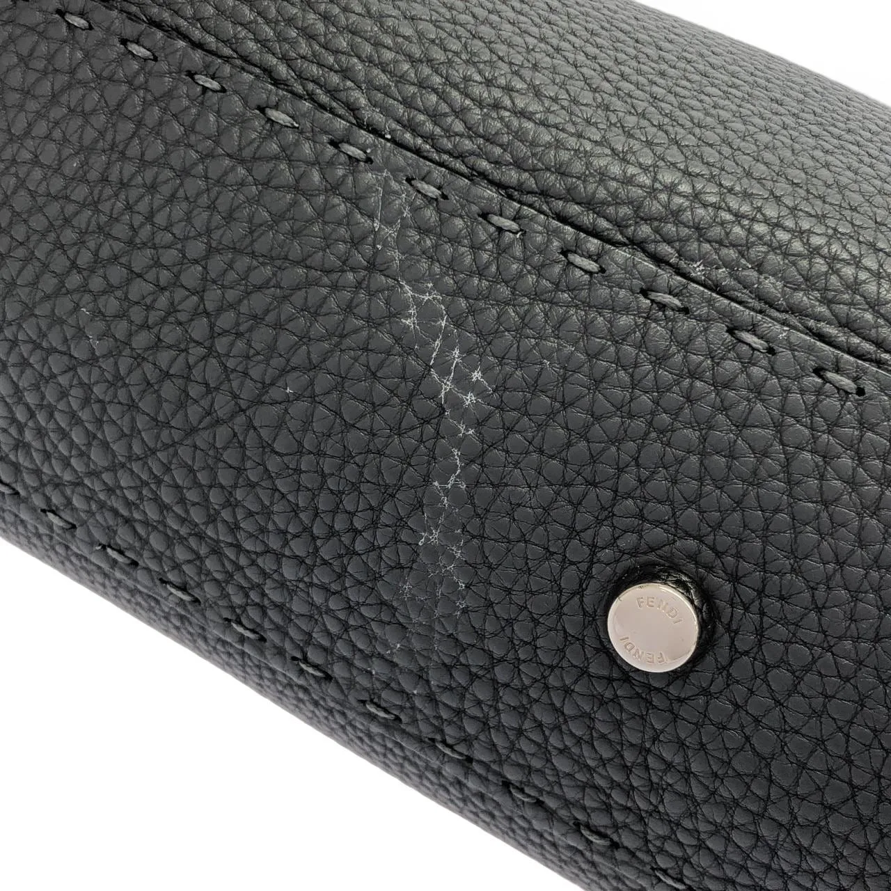 FENDI Peekaboo 8BN226 Q0J Handbag Black Rank B - Thumbnail 3