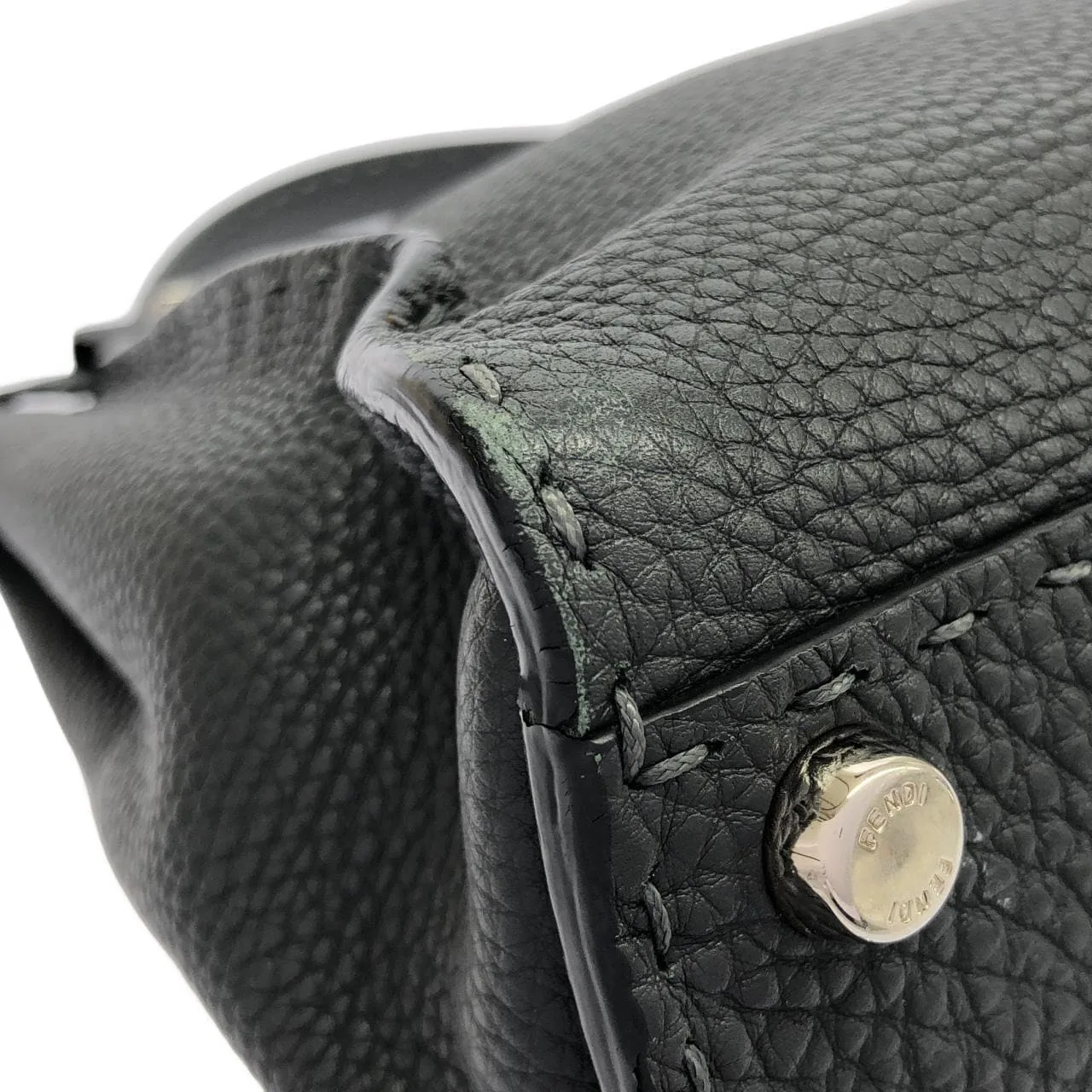 FENDI Peekaboo 8BN226 Q0J Handbag Black Rank B - Thumbnail 4