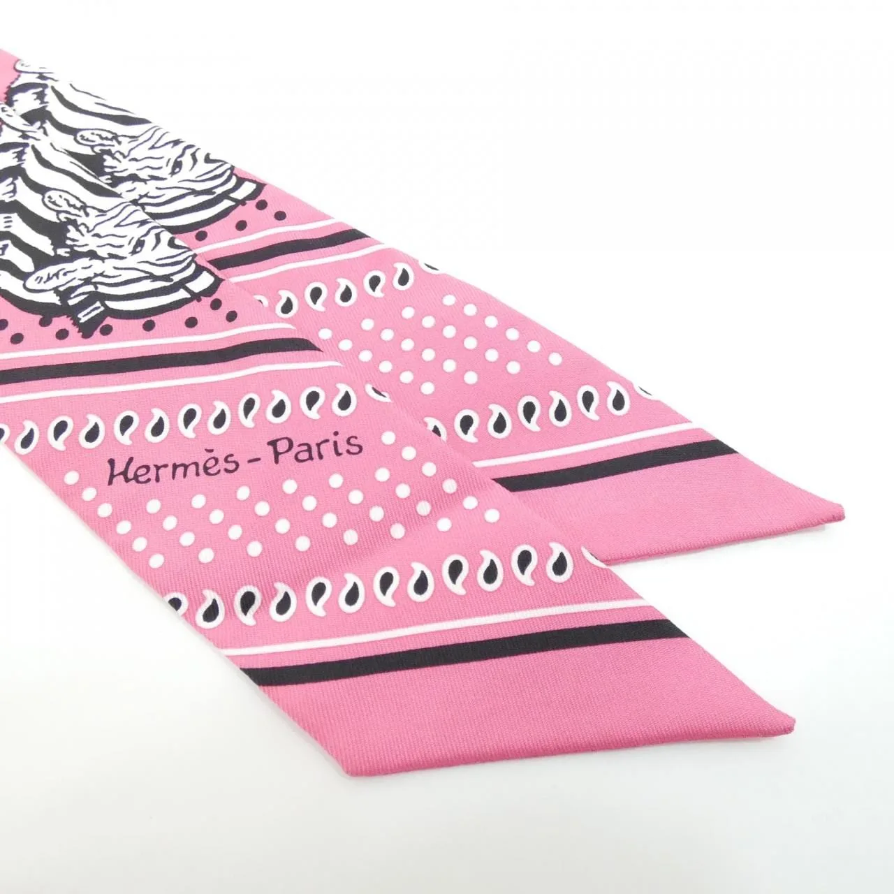 HERMES 063265S Scarf Black Rank A - Thumbnail 2