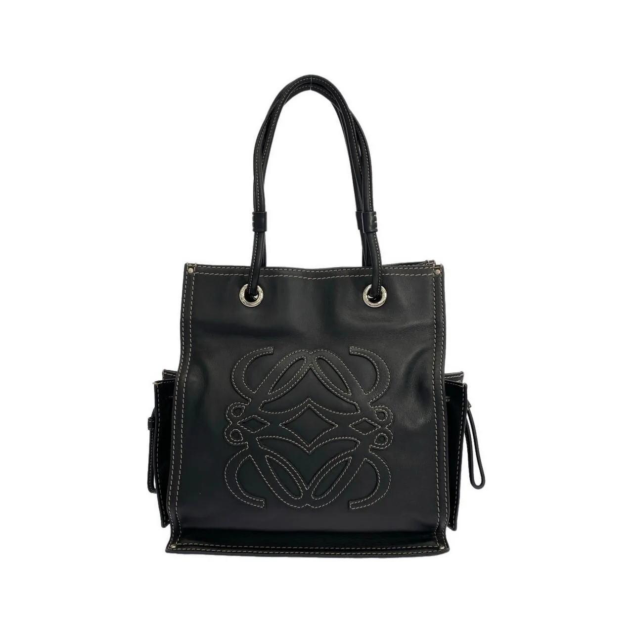 LOEWE Handbag Leather Black