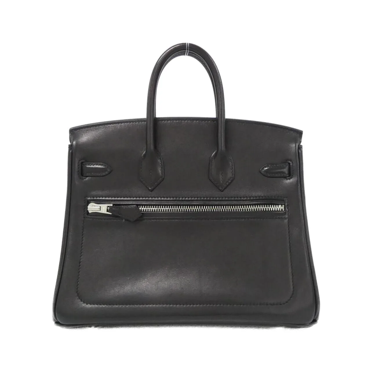 HERMES Birkin 084256CK Handbag Black Rank A - Thumbnail 2