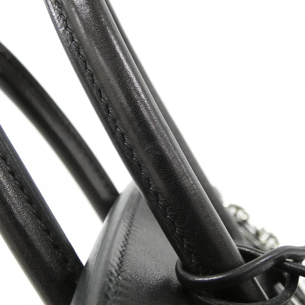 HERMES Birkin 084256CK Handbag Black Rank A - Thumbnail 9