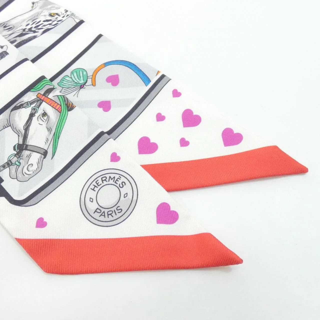 HERMES 063875S Scarf White Rank A - Thumbnail 2