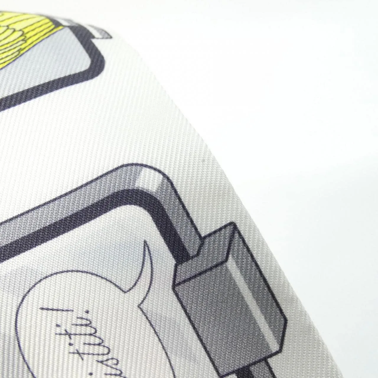 HERMES 063875S Scarf White Rank A - Thumbnail 5