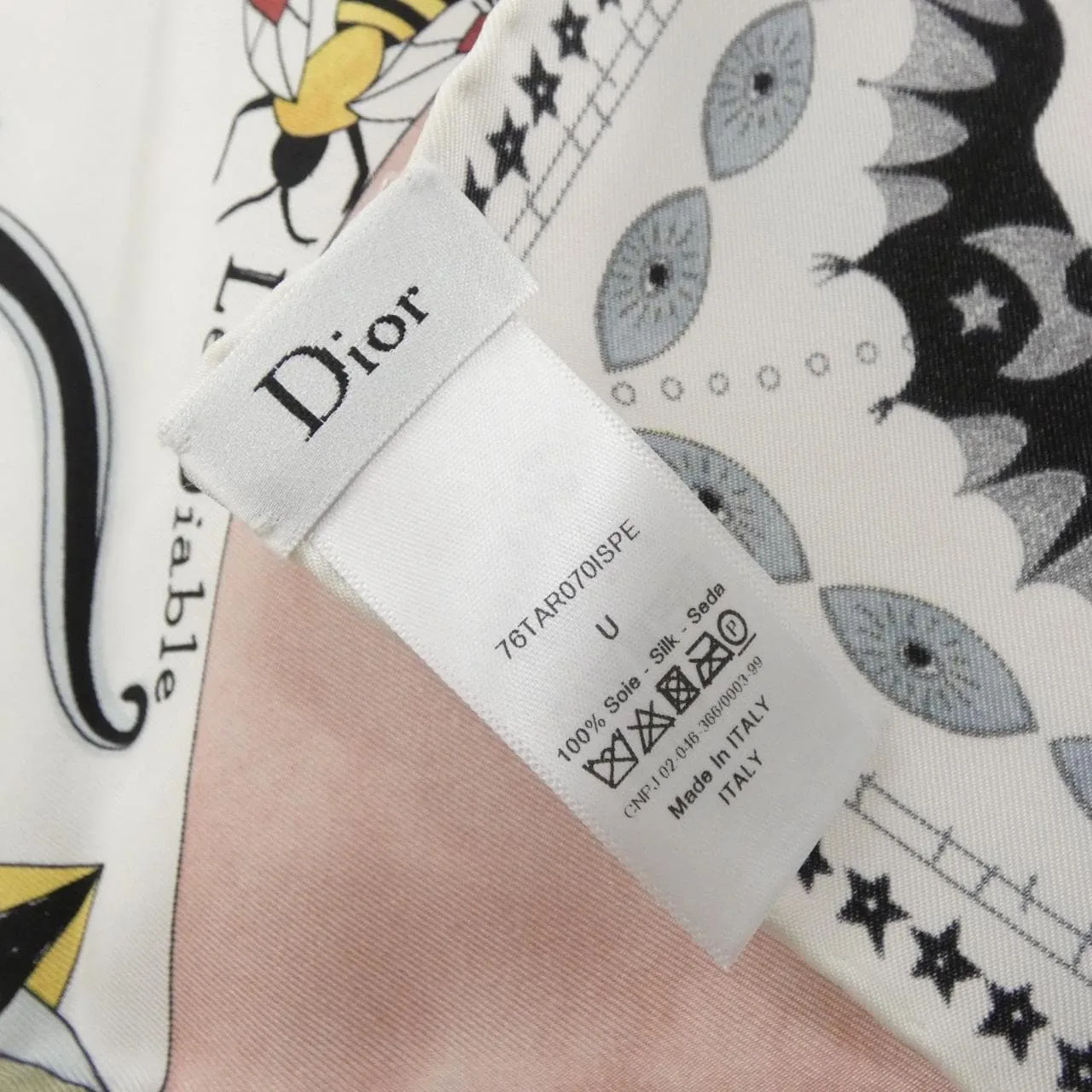 DIOR 76TAR070ISPE Scarf 白色 中古品A - 縮圖 5