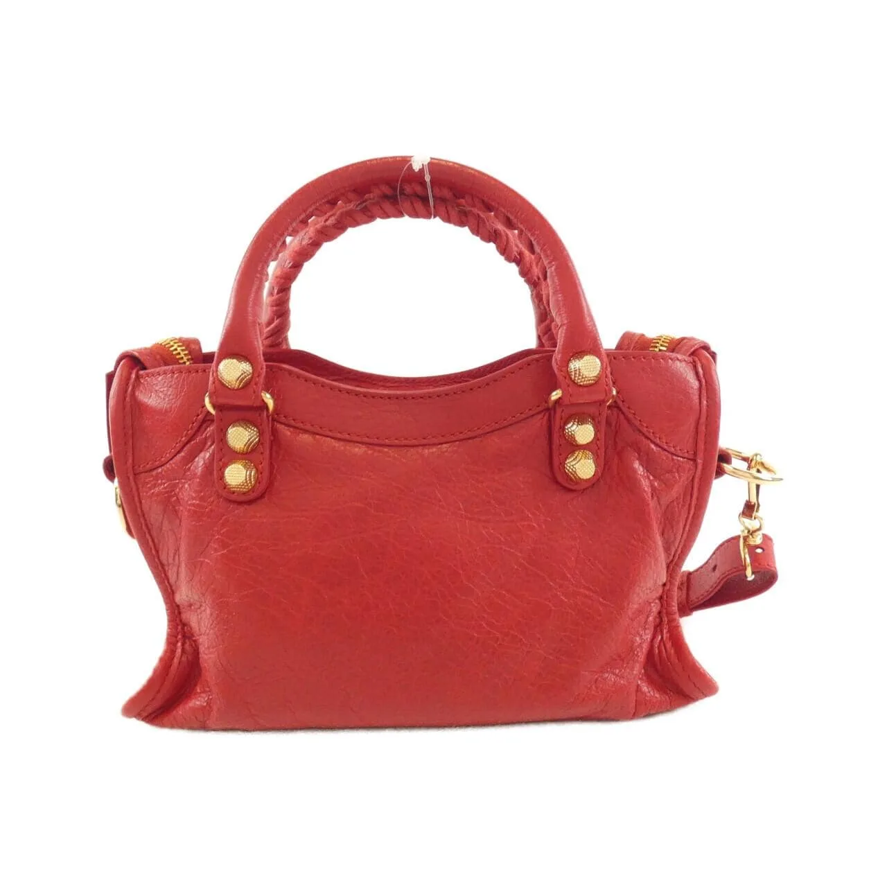 BALENCIAGA Le City 309544 D94JG Handbag Lambskin 黑色 羊皮 中古品A - 縮圖 2