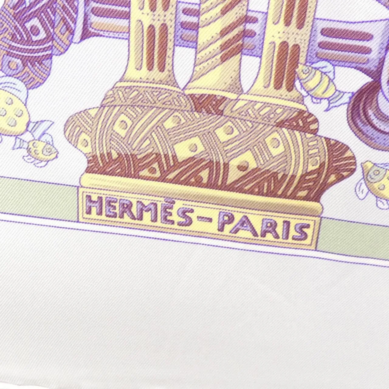 HERMES Scarf Black Rank A - Thumbnail 2