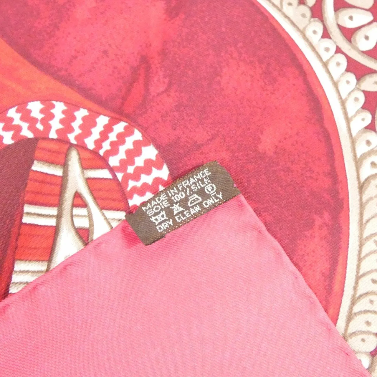 HERMES Scarf Rouge Rank A - Thumbnail 3