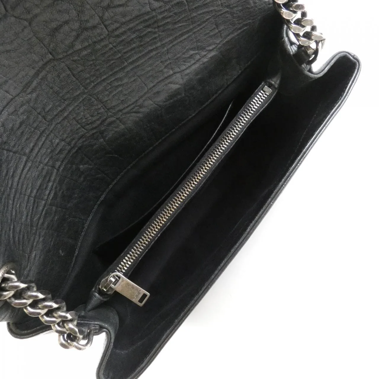 SAINT LAURENT 574106 C9H0D Shoulder Leather Black Leather Rank B - Thumbnail 8