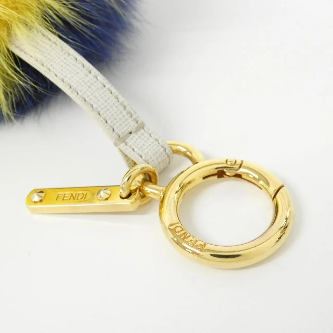 FENDI 7AR259 Key Case Yellow Rank A - Thumbnail 4
