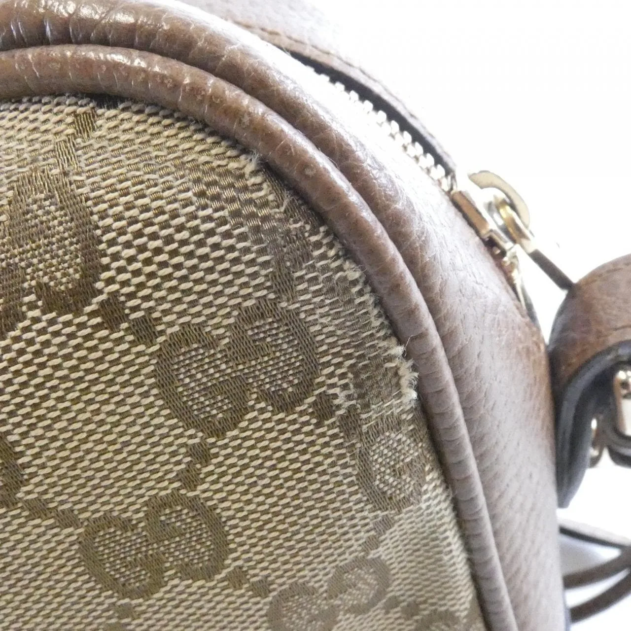 GUCCI GG Supreme 449413 KY9LG 肩背包 帆布 黑色 帆布 中古品B - 縮圖 4