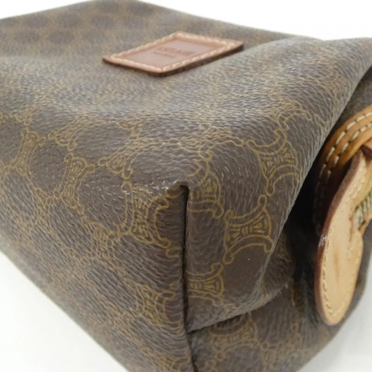 CELINE 小袋 帆布 棕色 帆布 中古品B - 縮圖 3