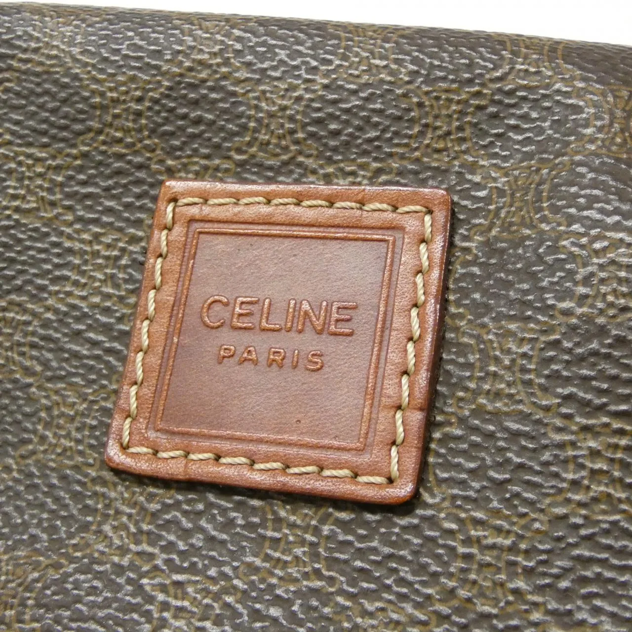 CELINE 小袋 帆布 棕色 帆布 中古品B - 縮圖 4