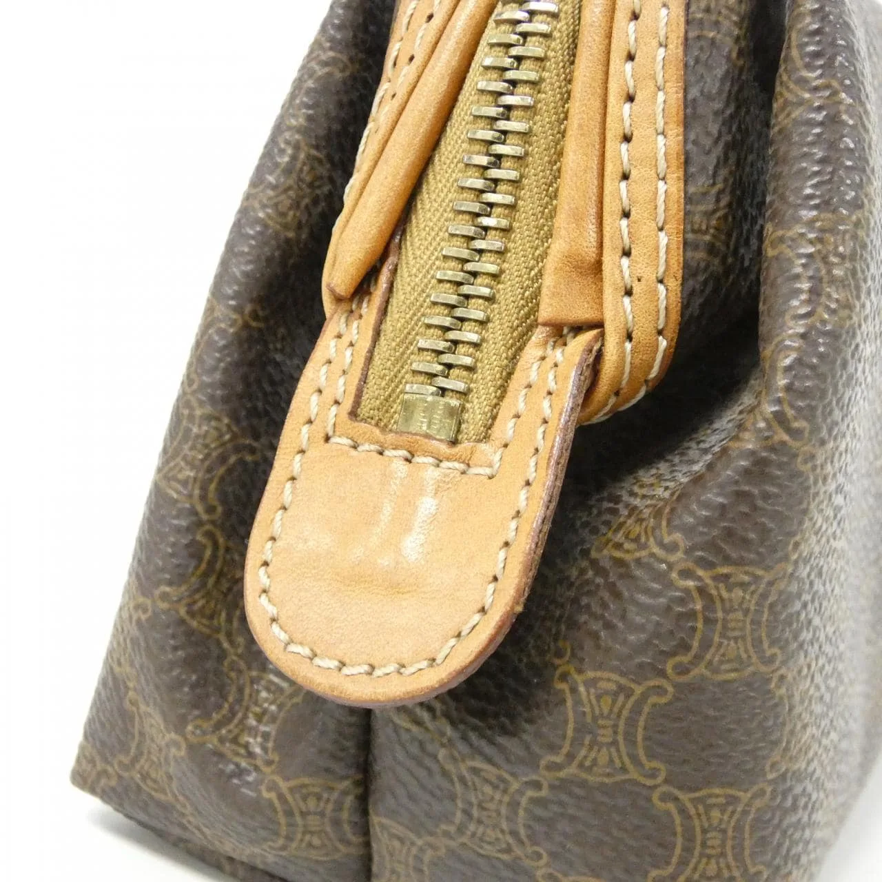 CELINE 小袋 帆布 棕色 帆布 中古品B - 縮圖 5
