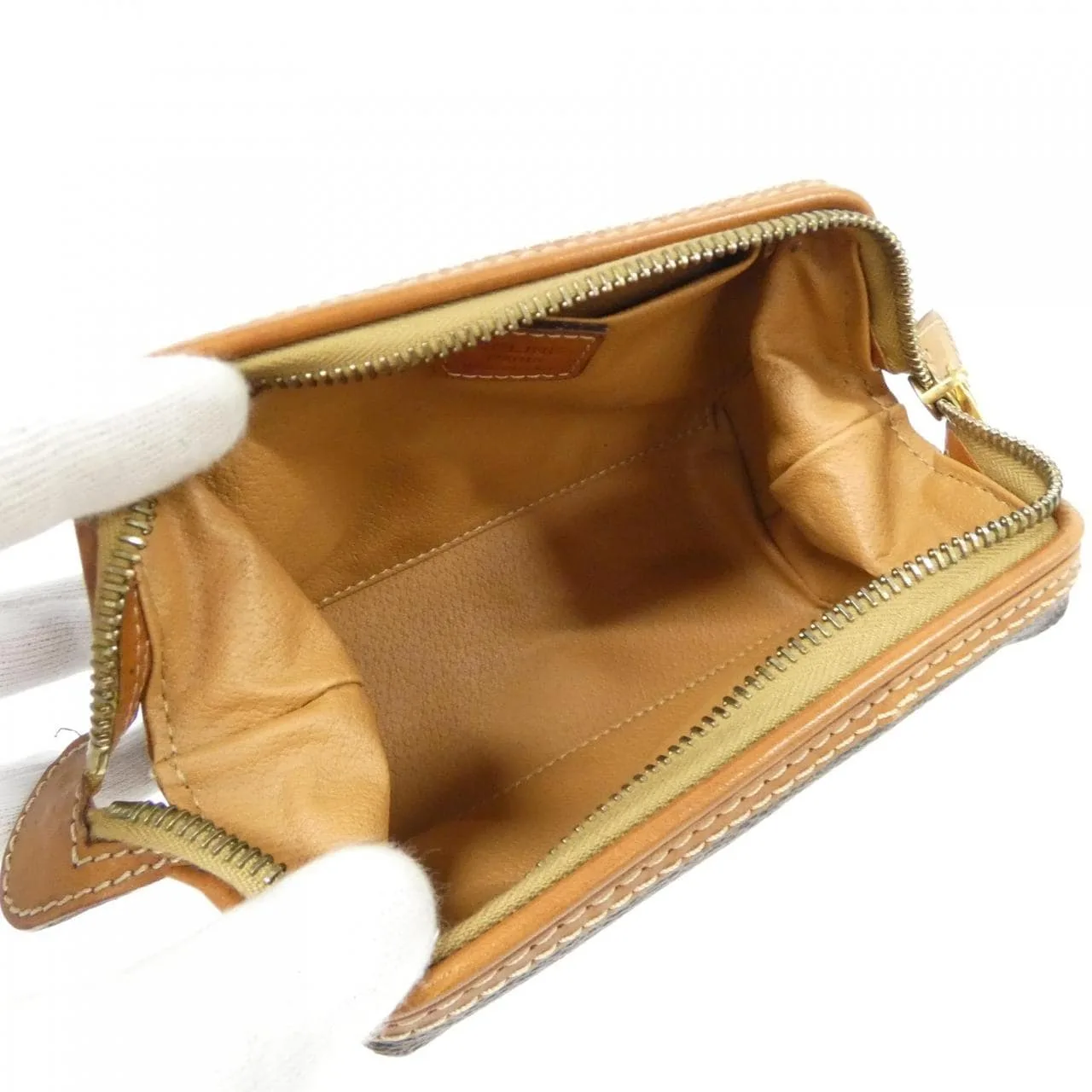 CELINE 小袋 帆布 棕色 帆布 中古品B - 縮圖 8