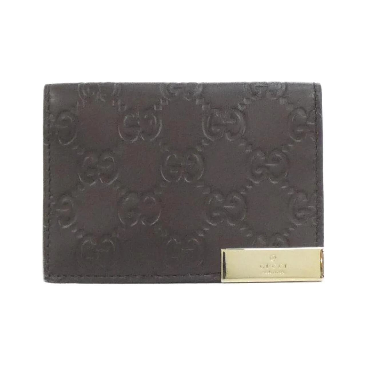 GUCCI 268843 Card Case Leather