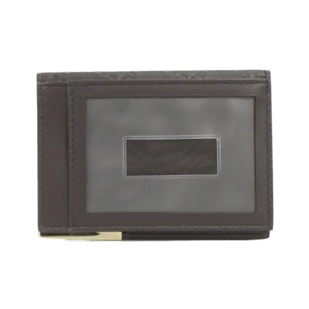 GUCCI 268843 Card Case Leather Brown Leather Rank A - Thumbnail 2