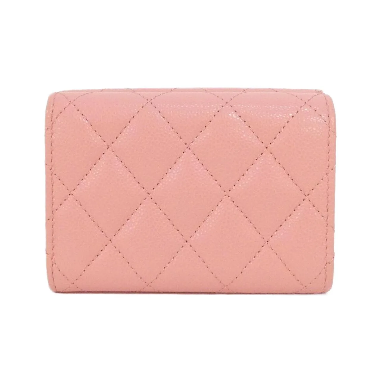 CHANEL Timeless Classic AP0230 Wallet Grained Calfskin 粉色 荔枝紋牛皮 中古品A - 縮圖 2