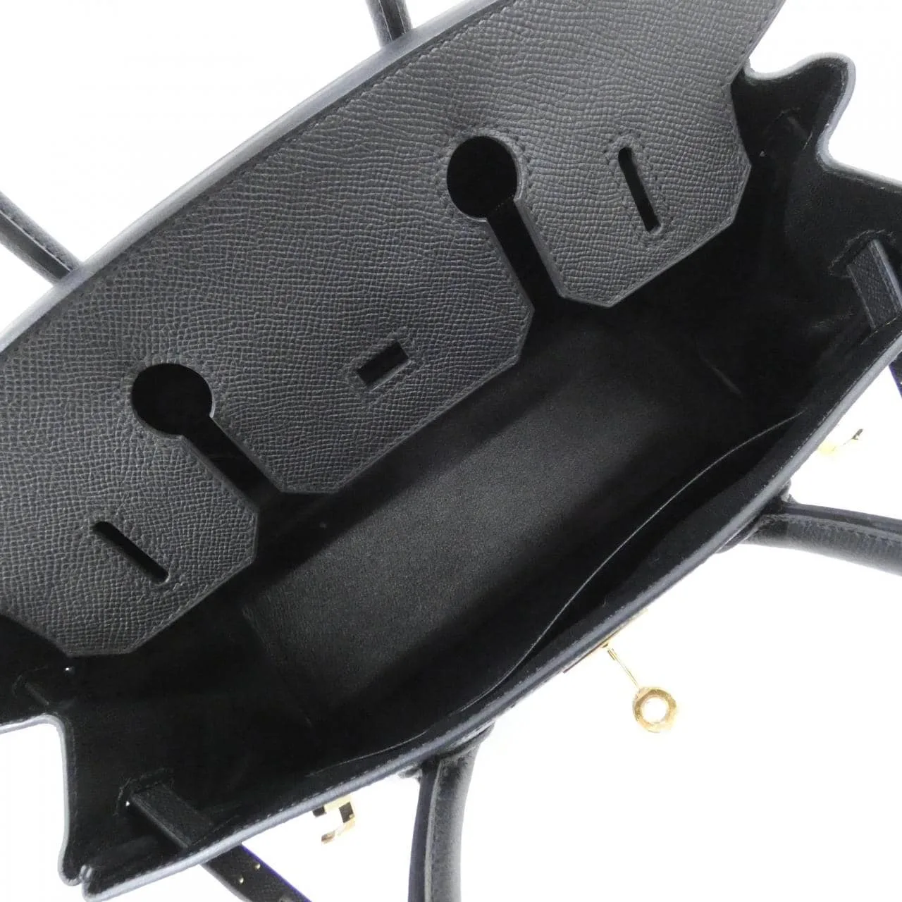 HERMES 041701CC Handbag Epsom Black Epsom Leather - Thumbnail 6