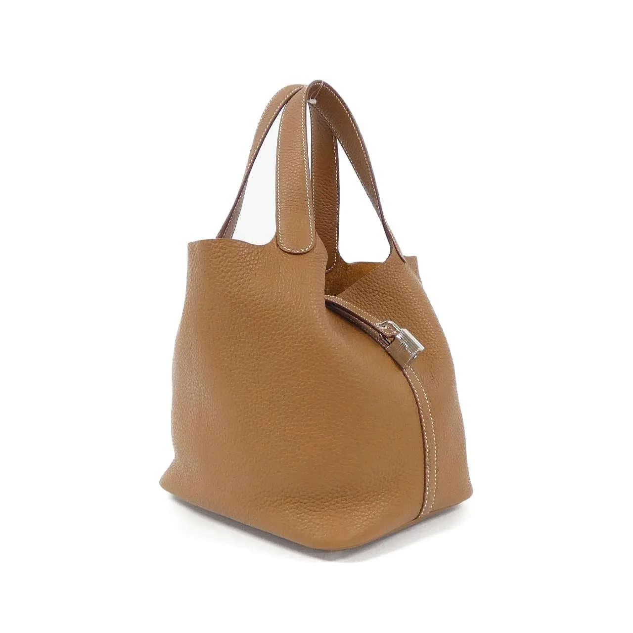 HERMES Picotin 060991CK Handbag Clemence
