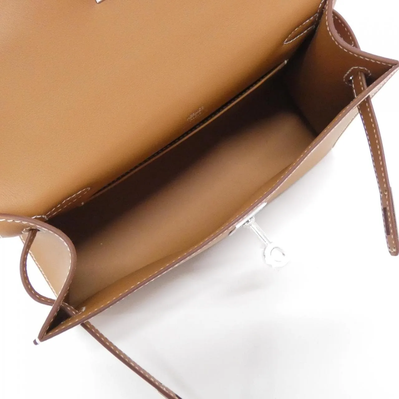 HERMES 049417CK Handbag Swift Gold Swift Leather - Thumbnail 5