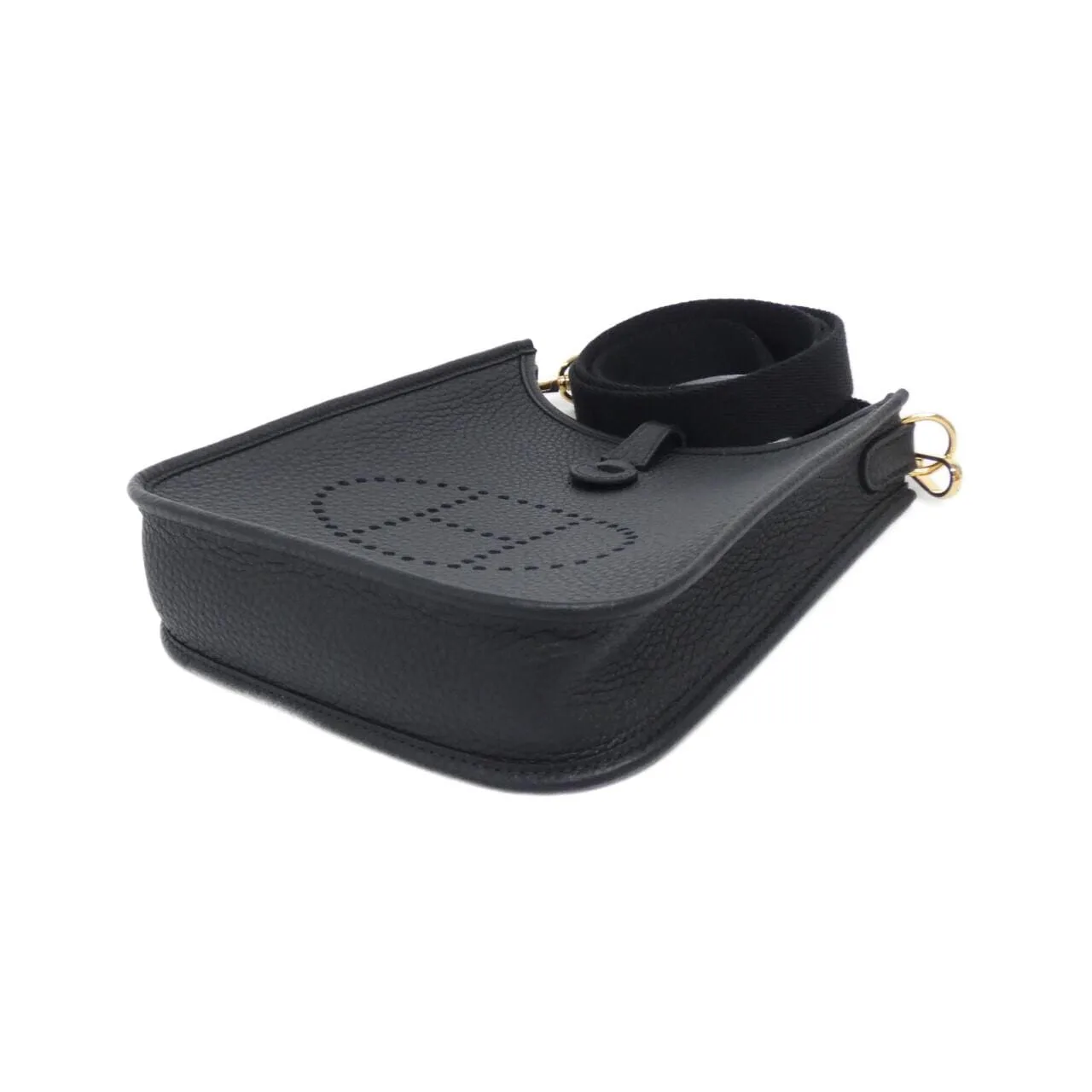 HERMES 069426CC Shoulder Clemence 黑色 Clemence 皮 - 縮圖 3