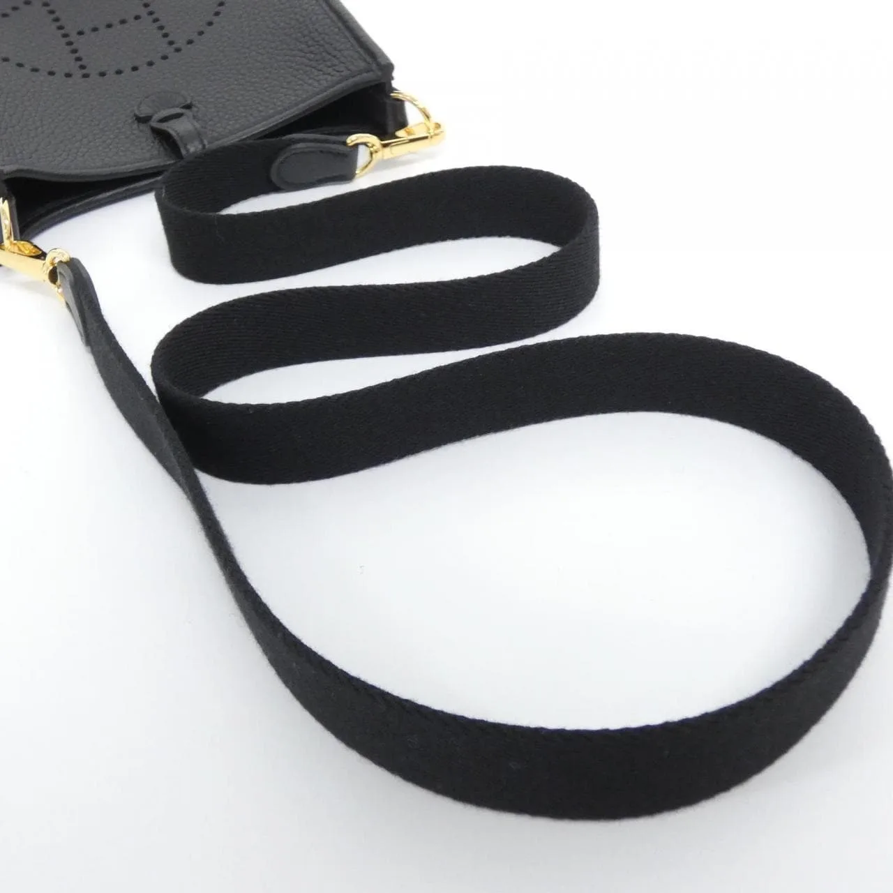 HERMES 069426CC Shoulder Clemence 黑色 Clemence 皮 - 縮圖 4