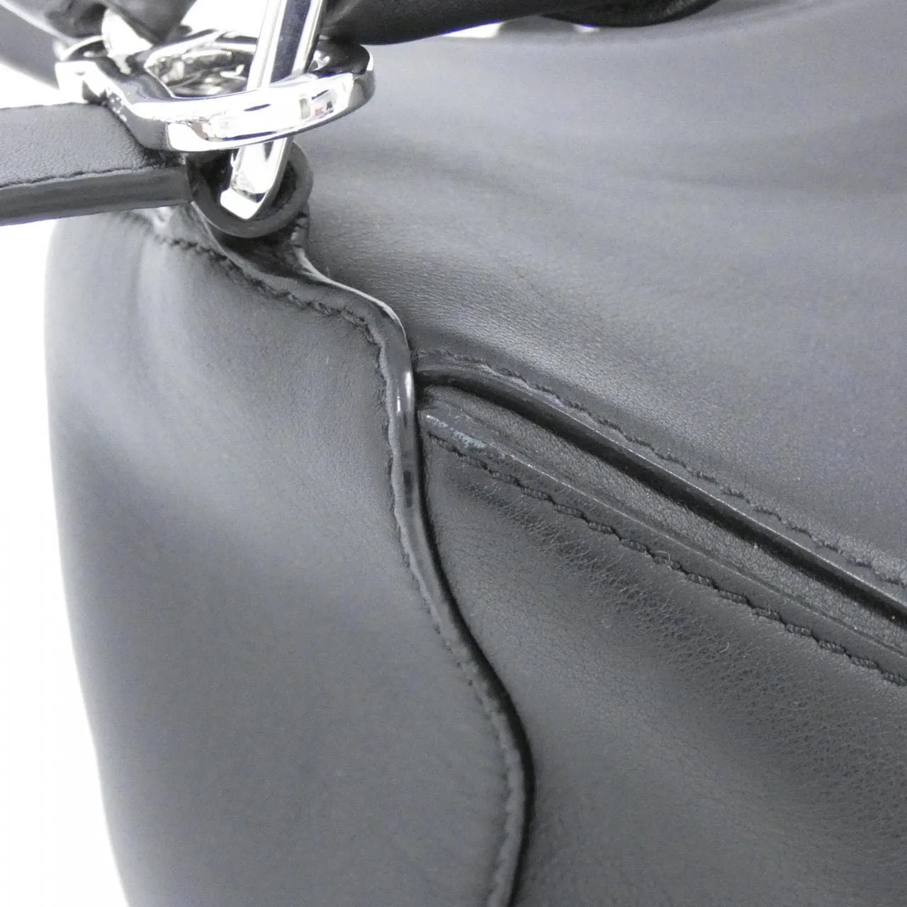 LOEWE Puzzle 322 30 S20 Handbag Black Rank A - Thumbnail 5