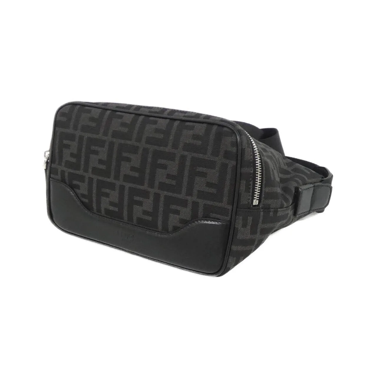 FENDI Baguette 7VA526 AG0M Belt Canvas 黑色 帆布 中古品A - 縮圖 3