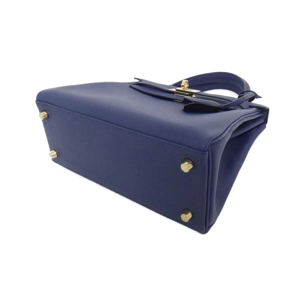 HERMES Kelly 047654CC Handbag Swift Navy Swift Leather Unused - Thumbnail 3